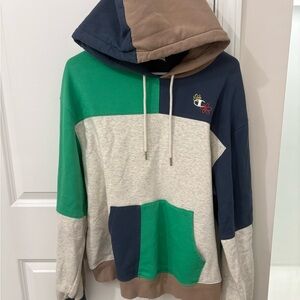 Champion Multicolor Patchwork Hoodie